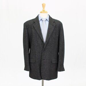 Perry Ellis 42L Gray Solid 3-Button Sport Coat Blazer Jacket B652